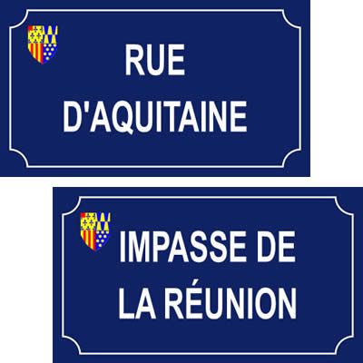 Rue d'Aquitaine et impasse de La Réunion