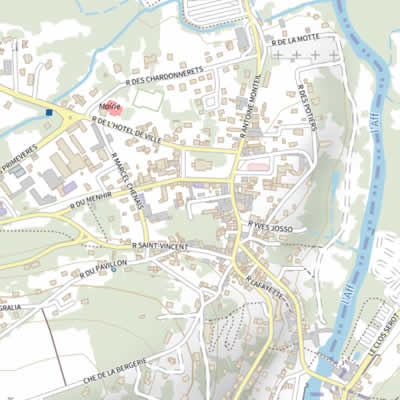 Le réseau routier de La Gacilly