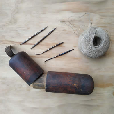 Les alênes de Jean Juhel, cordonnier à La Gacilly