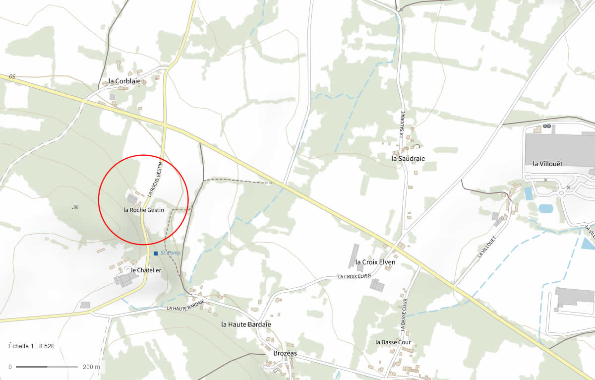 La Roche Gestin, La Gacilly
