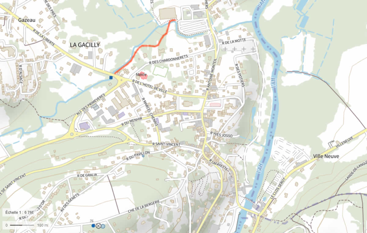 sentier du Ruisseau des Brelles, La Gacilly