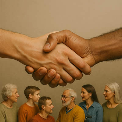 Les habitants et la mairie de La Gacilly